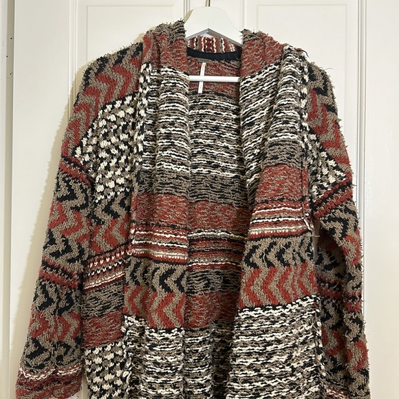Free People Iona Long Belted Cardigan Duster Sweater - Picture 7 of 12